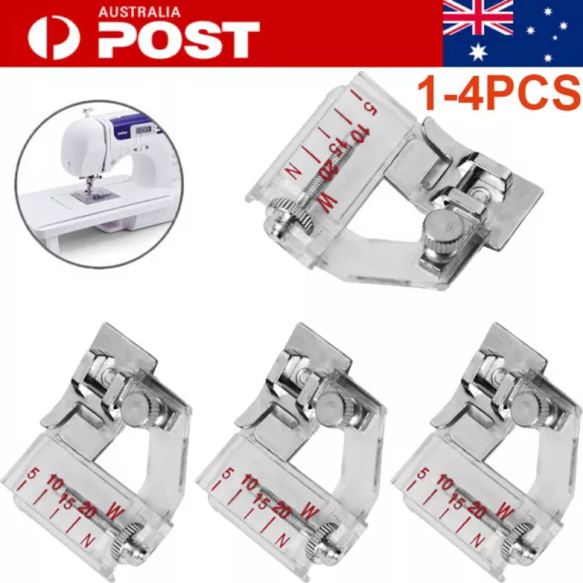 ADJUSTABLE BIAS BINDER Presser Foot Binding Feet Sewing Machine Attachment  Tool $7.49 - PicClick AU
