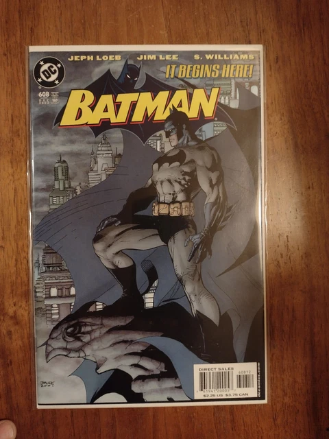 Batman # 608 2Nd Print Dc Comics 2002 Jim Lee Hush Nm-