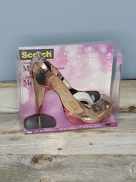 SCOTCH MAGIC TAPE DISPENSER HIGH HEEL Champagne Pink