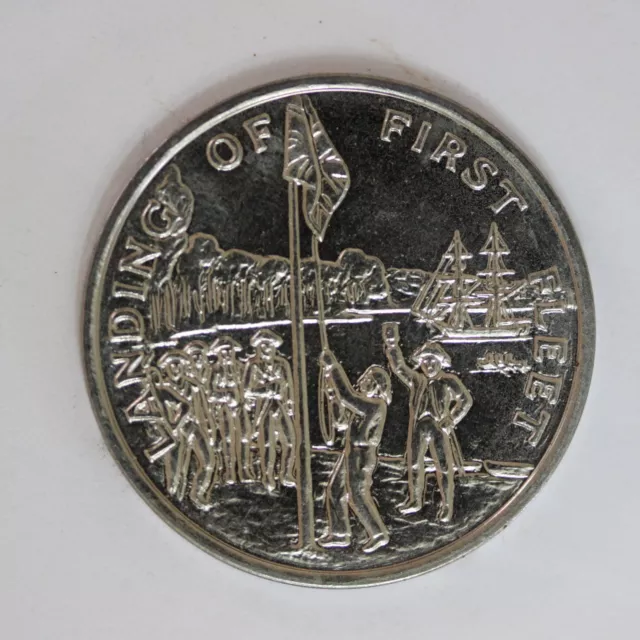 Landing of first fleet Australia 200 Years A Bicentennial Medal UNC (3462275/Q4)