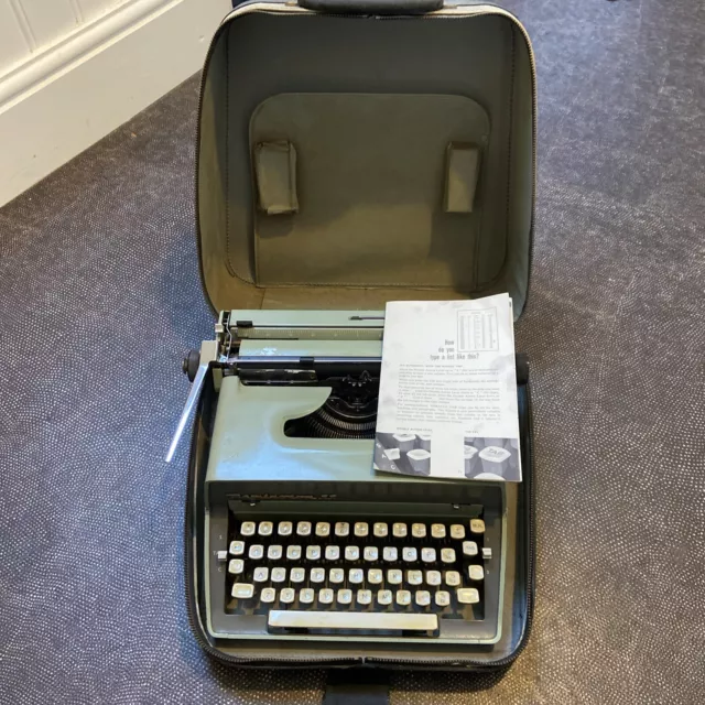 Rare Vintage 60s/70s Remington Model 11 - Typewriter And Travel Case