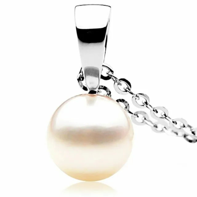 Pacific Pearls® Colgantes de Perlas Akoya Japonesas Blancas de 9 mm Regalos...