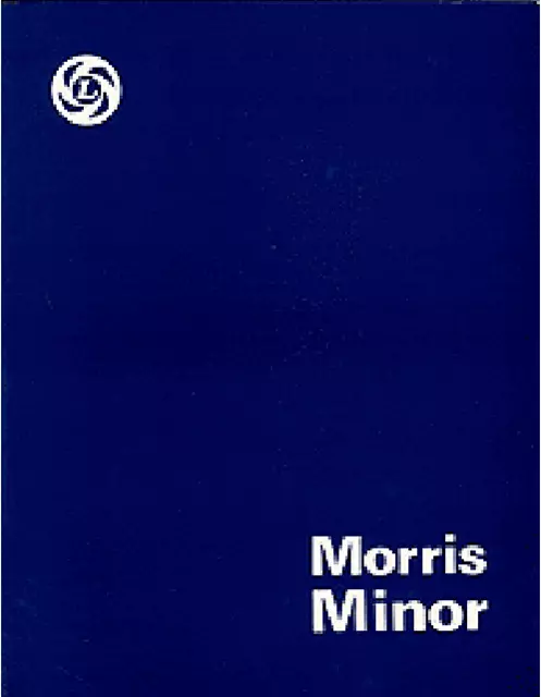 Morris Minor Series II And 1000 Traveller Official Repair Workshop Manual Book