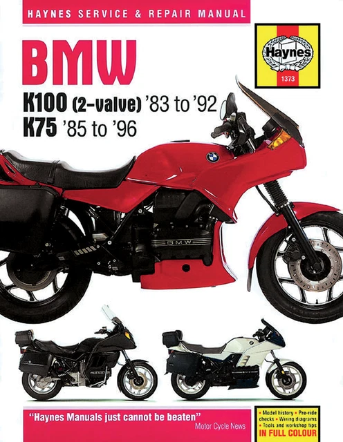 Haynes 1373 Manuale Di Riparazione Moto Bmw K 100 Lt 1990