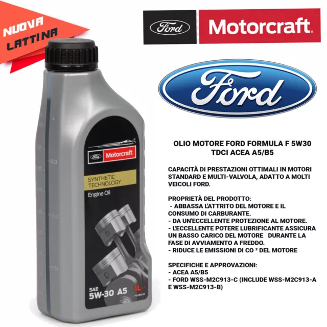 4 LITRI OLIO MOTORE 5W30  FORD Formula F 2