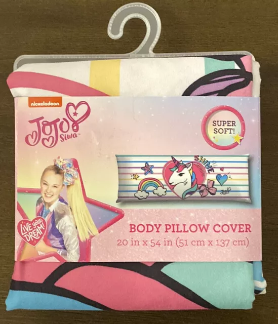 Nickelodeon Jojo Siwa Body Pillow Cover  20in x 54in