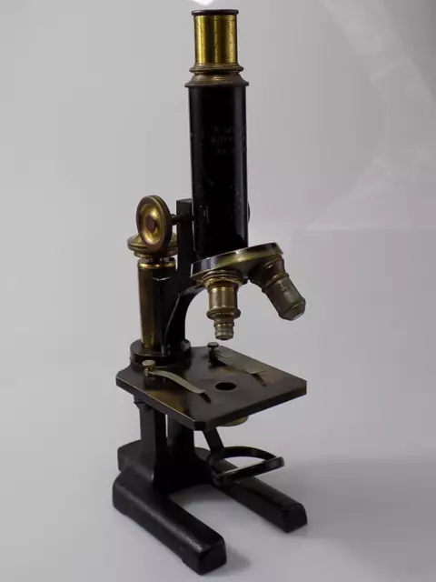Jugendstil Mikroskop R.winkel Göttingen Nr.20996 Eisen Massiv Messing 20.Jhd