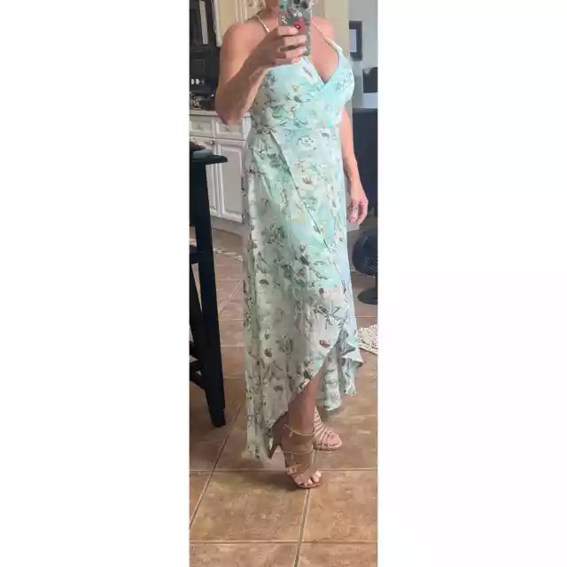 Dress sz small floral mint green