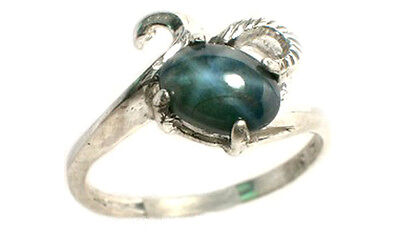 Blue Star Sapphire Ring 2ct Antique 18thC Medieval Russia Tsar Terrible Ivan Gem 2