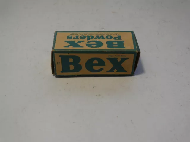 Vintage Bex Powders Cardboard Box