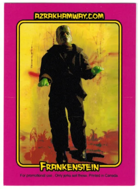 Mego Museum AHI Frankenstein Promo Trading Card #2 Azrak Hamway
