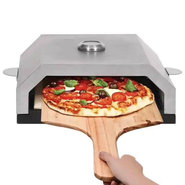 vidaXL Pizzaofen mit Keramikstein für Gas-Kohlegrill BBQ Pizza Grill Ofen FI 3