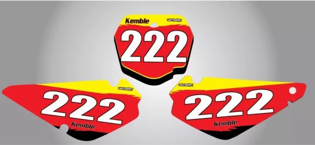 Custom Number Plate graphics for Suzuki RM 85 all years