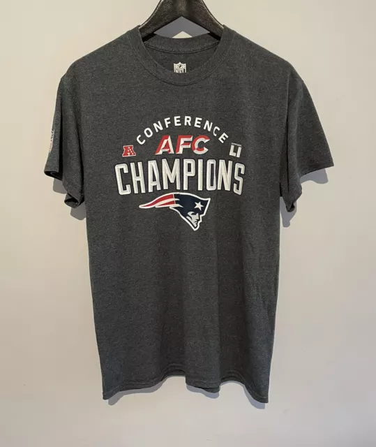 New England Patriots Super Bowl L1 AFC Conference Champions T-Shirt mens medium