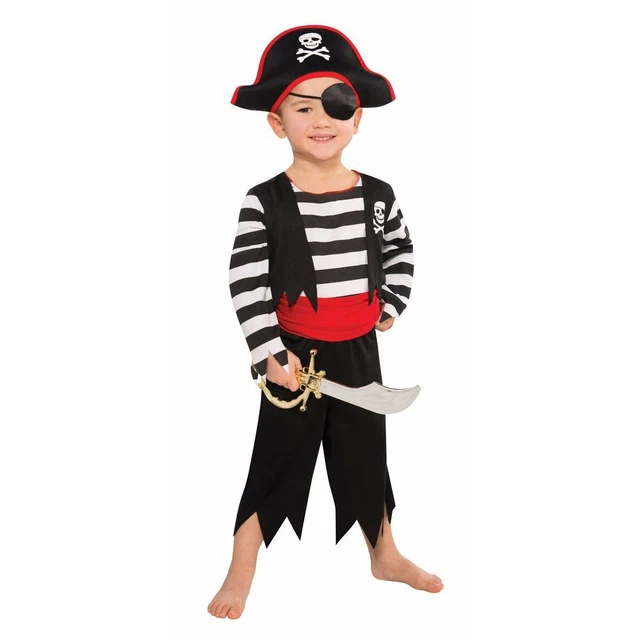 Déguisement pour Enfants Pirate Noir [Reconditionné A]