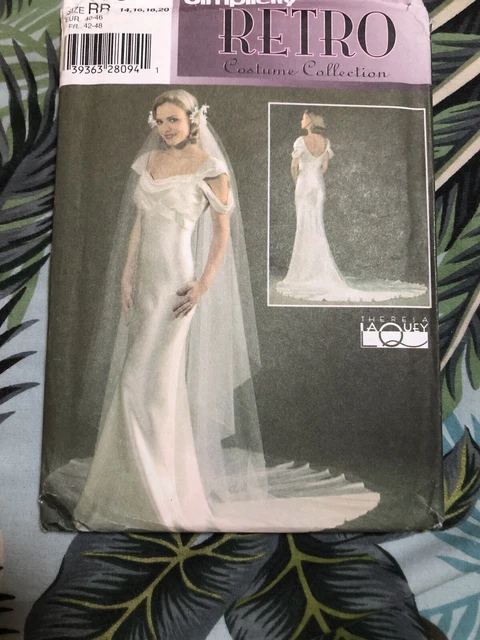 SIMPLICITY 4566 WEDDING Dress Sewing Pattern 14-20 Uncut 52.69 - PicClick  UK