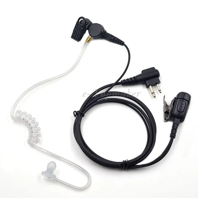 Surveillance Headset Clear Tube Earpiece for BearCom BC10 BC90 BC95 BC120 BC130