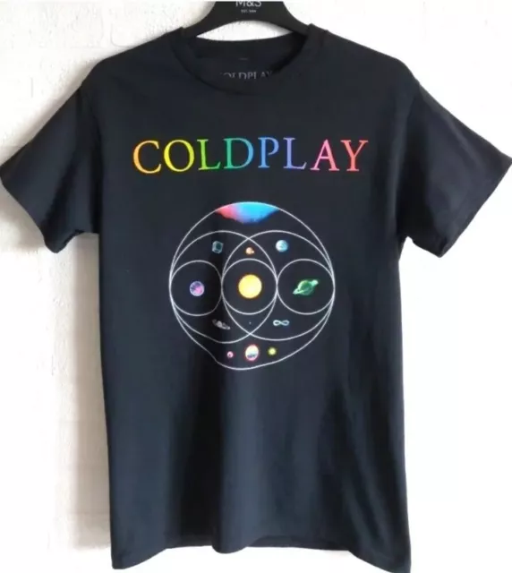 Coldplay Music Of The Spheres Women's Small Live 2022 World Tour T-Shirt Tee Top