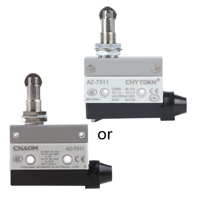AZ-7311 Fretting Roller Lever Arm 10A 380V Panel Mount Micro Switch 1NC+1NO