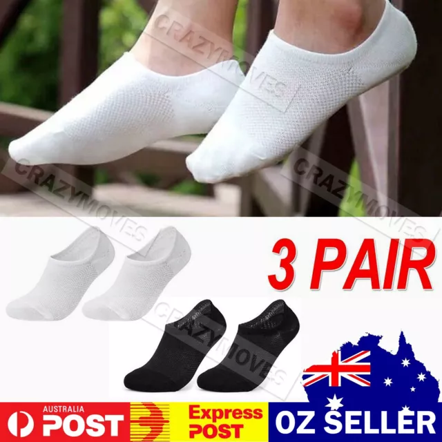 Bamboo Heel Grip Low Cut No Show Socks Footlets Invisible Women Men VIC