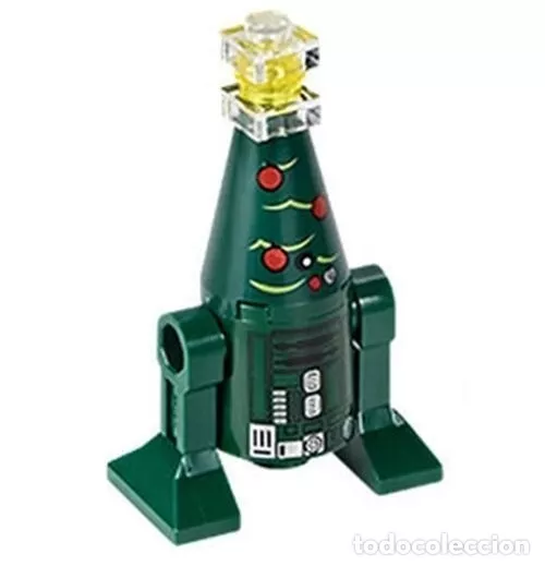 R2d2  verde arbol navidad minifigura coleccion navidad star wars raro