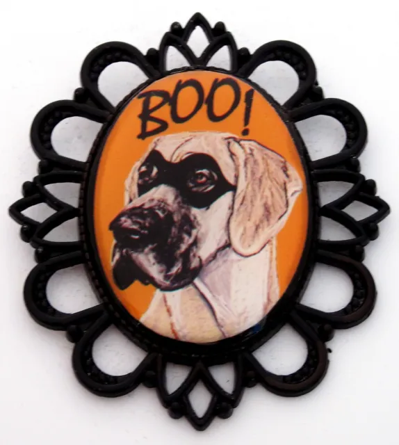 Great Dane Dog Halloween Pin Brooch