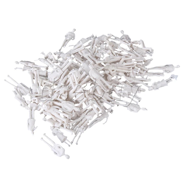 100pcs Miniature 1:75 Scale Gauge Model Railway Train People Figures