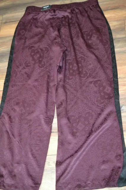 Simply Vera VERA WANG Side Stripe Wide Leg Pant Wine Tasting 3