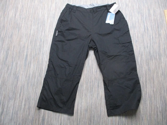 Pantaloncini Mountain Warehouse donna adulta UK 12 W32 L21 logo nero cerniera logo mosca nuovi con etichette