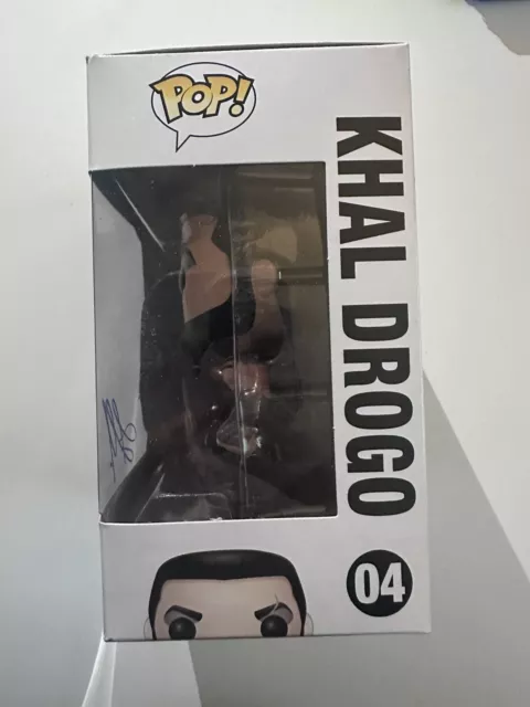 Funko Pop #04 Khal Drogo Game Of Thrones signed Jason Momoa 3