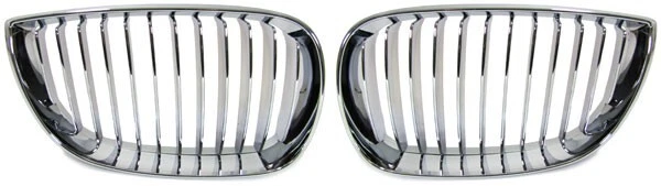Griglia mascherina reni anteriore cromo/nero per BMW 1ER E81 E87 04-6/2007