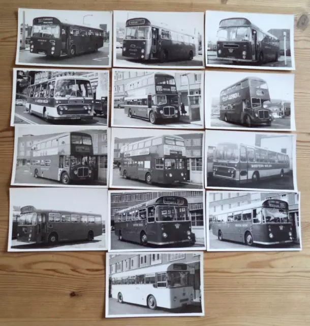 WESTERN WELSH BUS PHOTOS  x 13 WALES