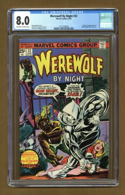 Werewolf by Night #32 CGC 8.0 1975 1571243004 1st app. Moon Knight