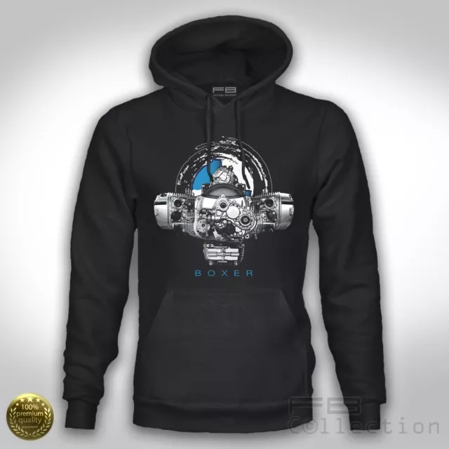 Felpa Hoodie Inspired Bmw Motorrad Boxer Spirit Boxer Heart Engine R1250 R1200
