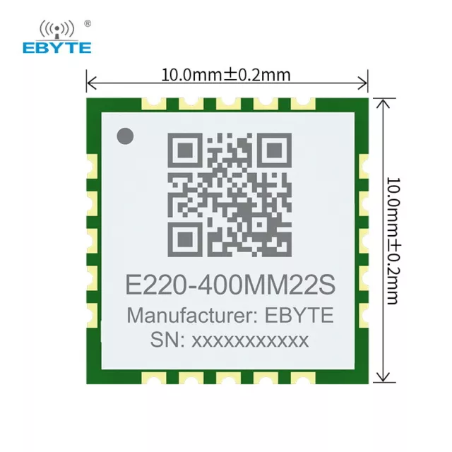 LoRa LLCC68 Wireless Module 433MHz 868/915MHz 22dBm 5.5KM Antenna Stamp Hole SPI