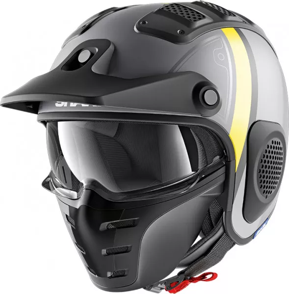 CASQUE JET DEMI-JET Helmet Capacete Helm SHARK X-Drak Terrence TAILLE S ...