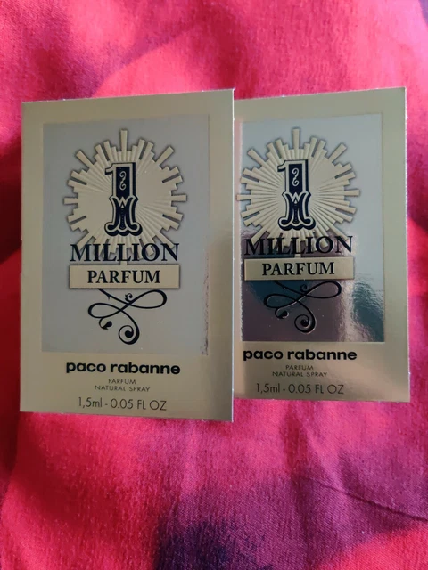 2*1.5ml One Million Perfume Paco Rabanne  sample spray new