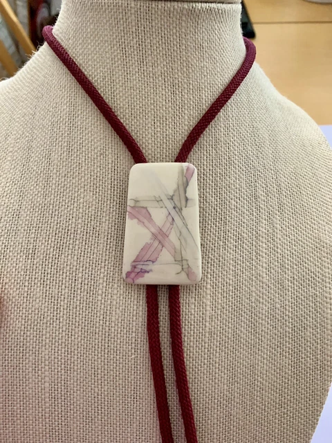 VINTAGE Gorman Designs Cerminic Bolo Tie