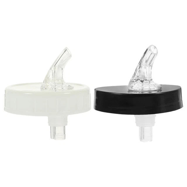 2 Pcs Oil Bottle Pourer Wine Pourer Colored Glass Bottles Leakproof