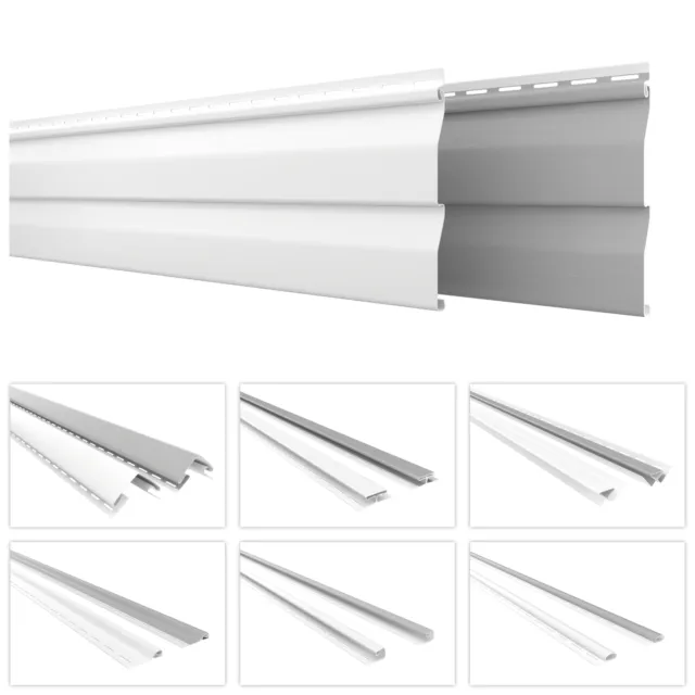 Paneles de plástico Hexim para fachada - revestimiento de fachada PVC-U revestimiento de vinilo