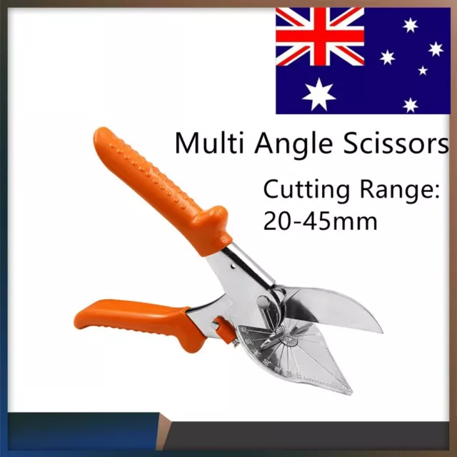 Multi Angle Scissors Trim Mitre Siding Fillet Shear Snips Wire Duct Cutter Tool#