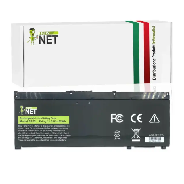 Batteria compatibile con Hp TPN-Q194 L08855-856 HSTNN-DB8Q TPN-Q193 11,55V