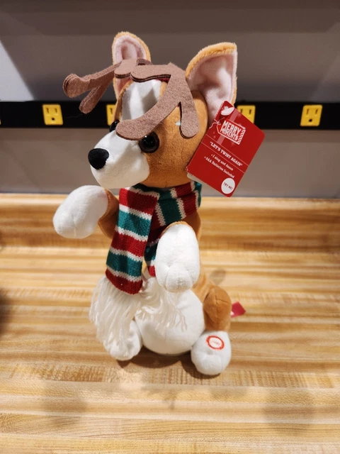 Christmas Dancing dog Corgi Chihuahua Twist Chubby Check 13”