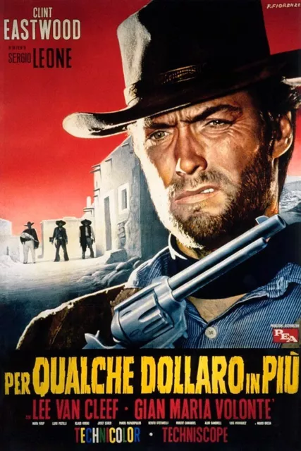 Poster Manifesto Locandina Cinema Film Clint Eastwood Stampa Vintage 50x70 Cm.