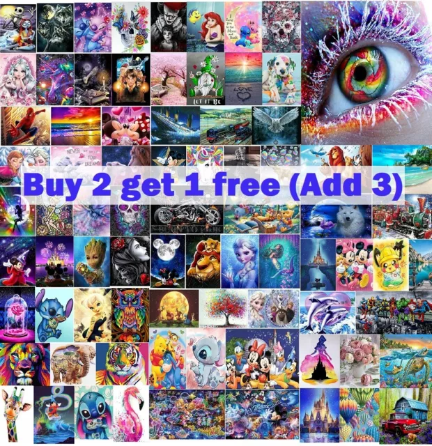 5D Diamond Painting Embroidery Cross Craft  Stitch Pictures Arts Kit Mural Decor