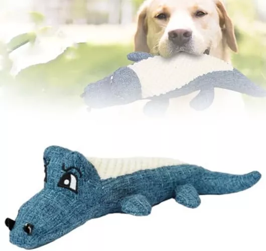 Squeaky Crocodile Plush for Aggressive Chewers,Squeaky Dog Toys