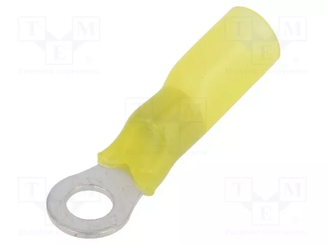 Cosse à Anneau M5 Raccordement à Ressort 4÷6mm2 Jaune Ø: 5,3mm 150°C