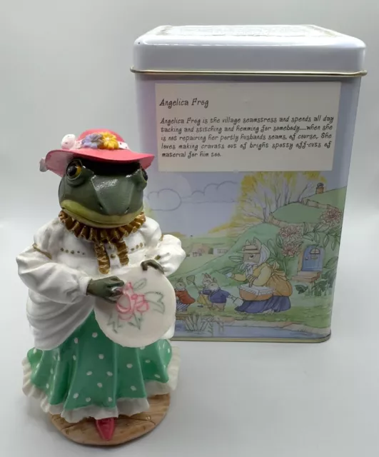 Tales Of Honeysuckle Hill Angelica Frog Figurine Regency Fine Arts 2002