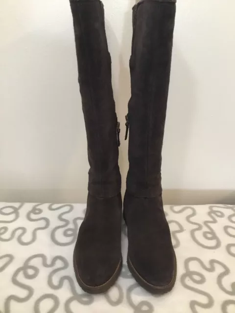 franco sarto A-Coriane Suede Brown Boots Size 7