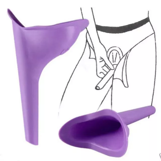 Dispositivo de orina de gel de sílice para orinar 1 pieza portátil para mujeres campamento viajes ZR
